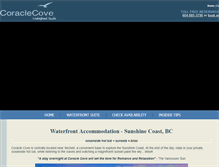 Tablet Screenshot of coraclecove.com